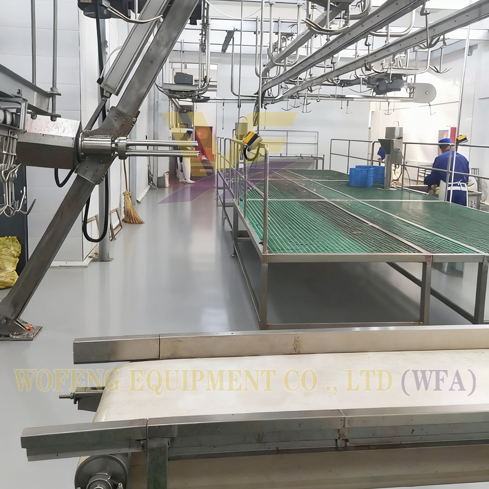 Goat Slaughter Machine Sheep Skin Conveyor Belt  Butcher Equipment