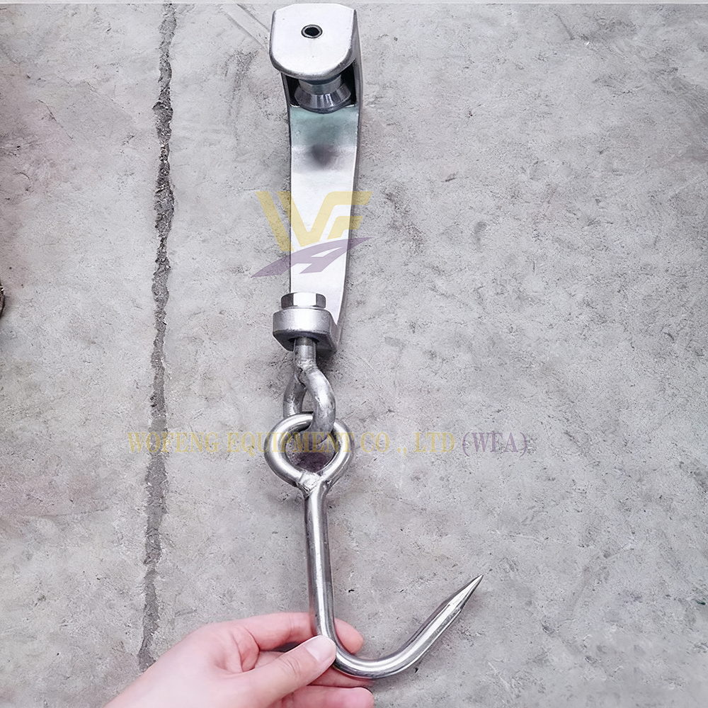 Butcher Equipment Sheep Pulley Trolley For Abattoir Solution